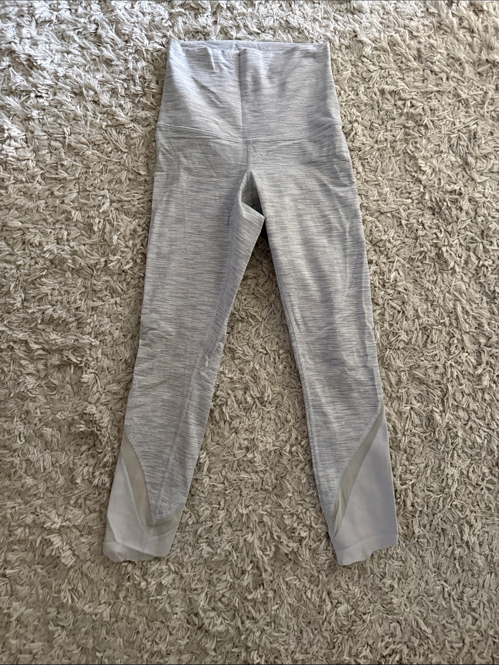 lululemon athletica Light Gray High-Rise Performance Leggings